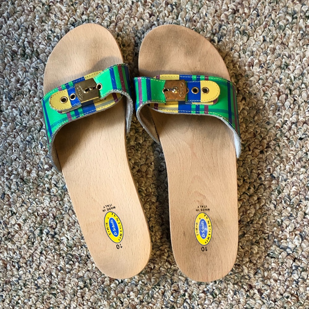 Ladies colorful Dr Scholls  Slide Sandals